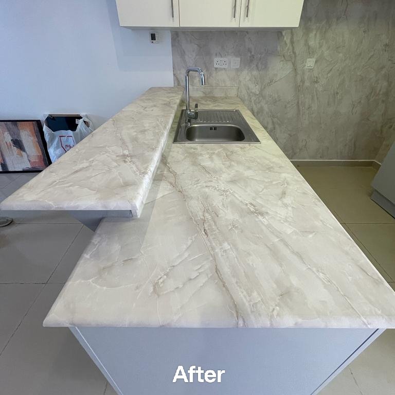 Countertop After Wrapping
