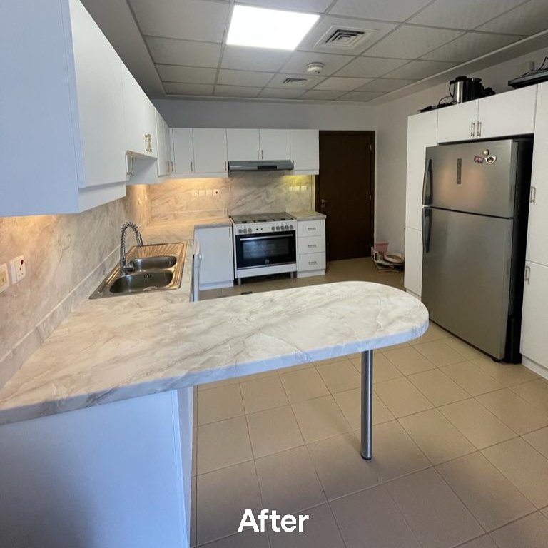 Countertop After Wrapping