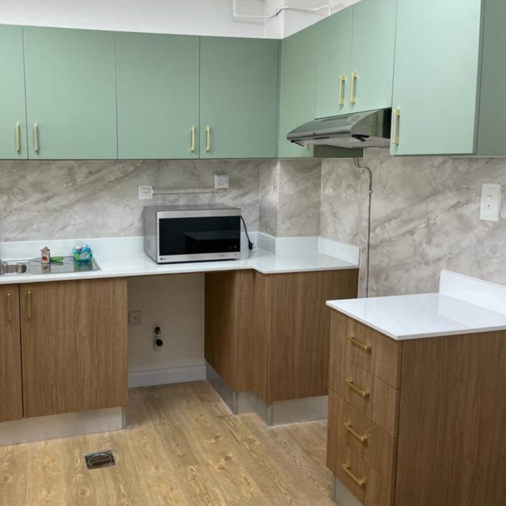 After Kitchen Wrapping