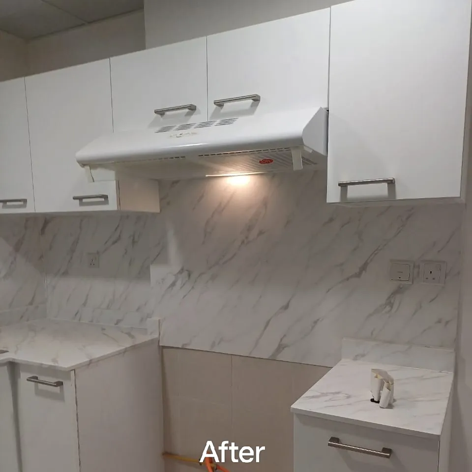 Kitchen View after Wrap