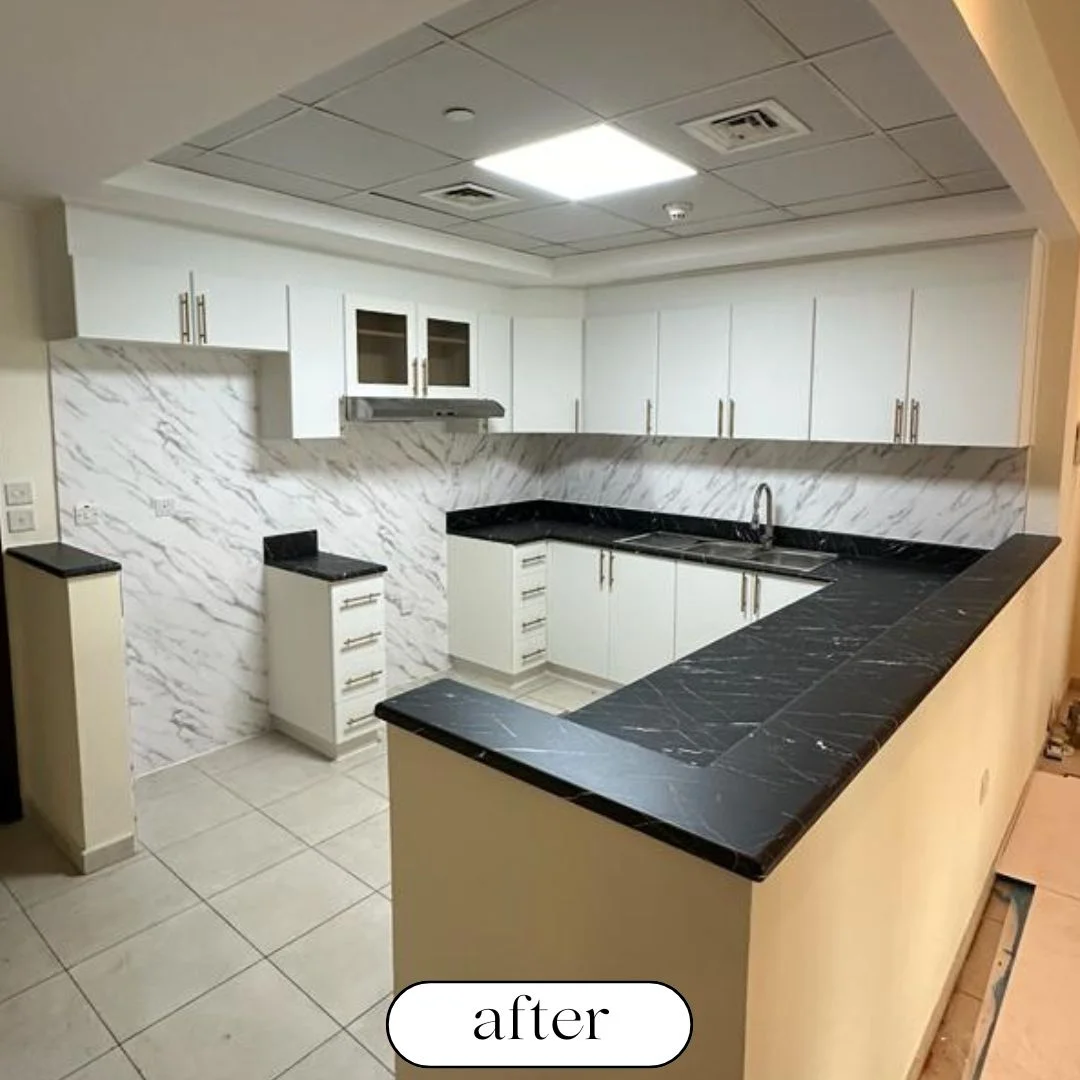 kitchen cabinet wraps | Kitchen wrap Dubai