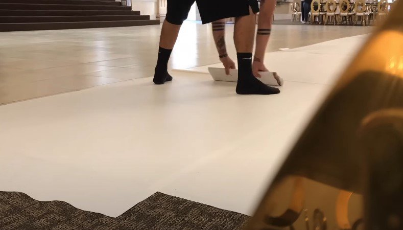 Floor Wrapping with Vinyl wrap